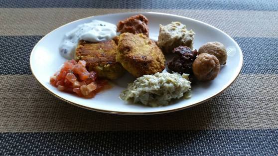 Mediterranean Lunch - Homemade Falafel